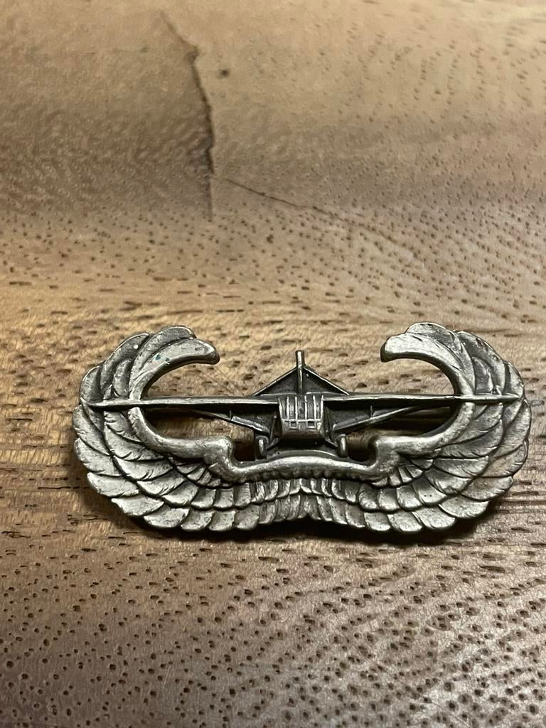 WW2 Brevet glider, US army, sterling 100% original, Enlèvement ou Envoi, Armée de l'air, Emblème ou Badge