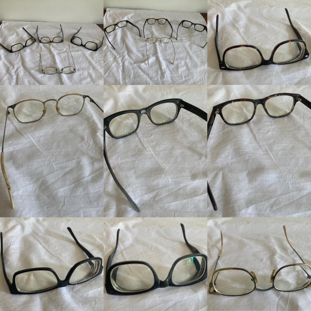 Diverse brillen met zeer sterke min glazen bril bijziend, Ophalen of Verzenden, Gebruikt, Bril