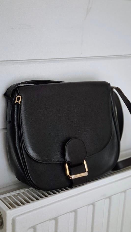 Zwarte Delvaux Crossover, Enlèvement ou Envoi, Comme neuf, Noir, Sac à main