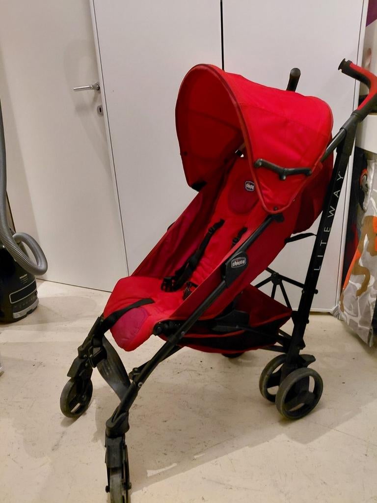 Buggy chico liteway met parasol., Ophalen, Gebruikt, Overige merken, Verstelbare rugleuning