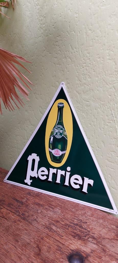 Panneau publicitaire métal Perrier, Collections, Marques & Objets publicitaires, Enlèvement ou Envoi, Neuf, Panneau publicitaire