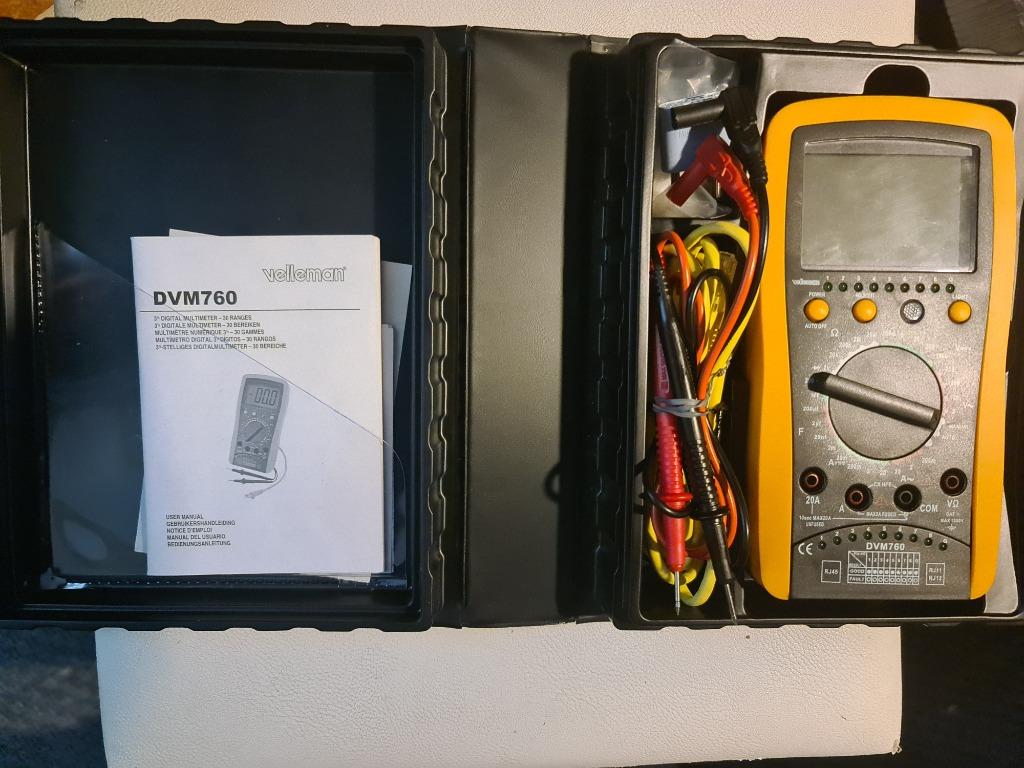 Multimeter DVM760, Doe-het-zelf en Bouw, Meetapparatuur, Ophalen of Verzenden, Zo goed als nieuw, Multimeter