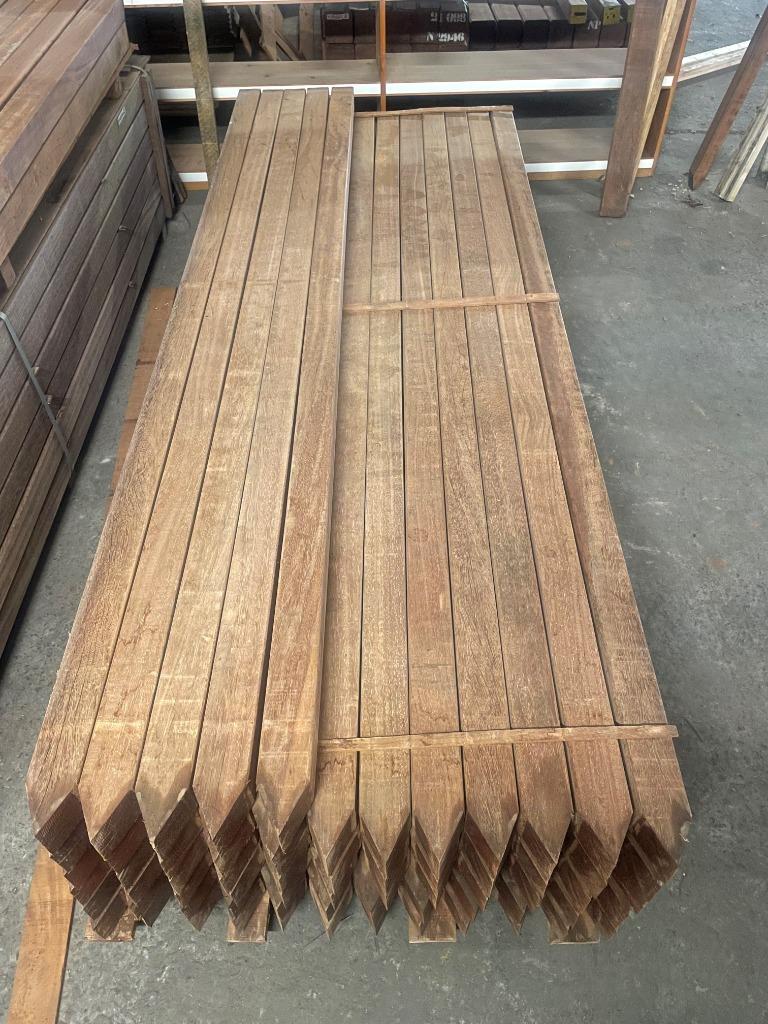 Hardhouten Palen geschaafd / Azobe palen, Palen, Nieuw, Ophalen of Verzenden, Hardhout