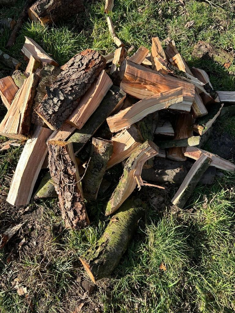 Bois de chauffage, chêne et cerisier sauvage, Jardin & Terrasse, 6 m³ ou plus, Enlèvement, Autres essences de bois, Bûches