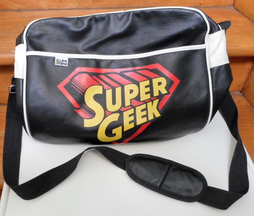 Super Geek schoudertas (lees de beschrijving), Verzenden, Gebruikt