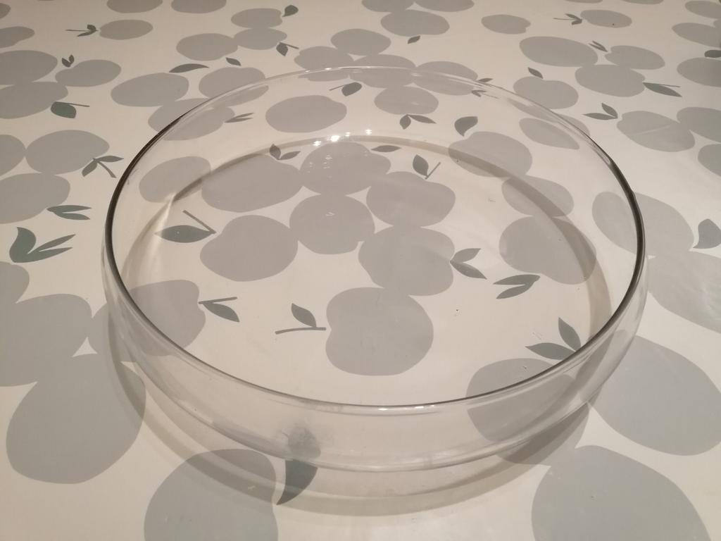 Plat en verre, coupe à fruits, Maison & Meubles, Enlèvement ou Envoi, Utilisé, Verre