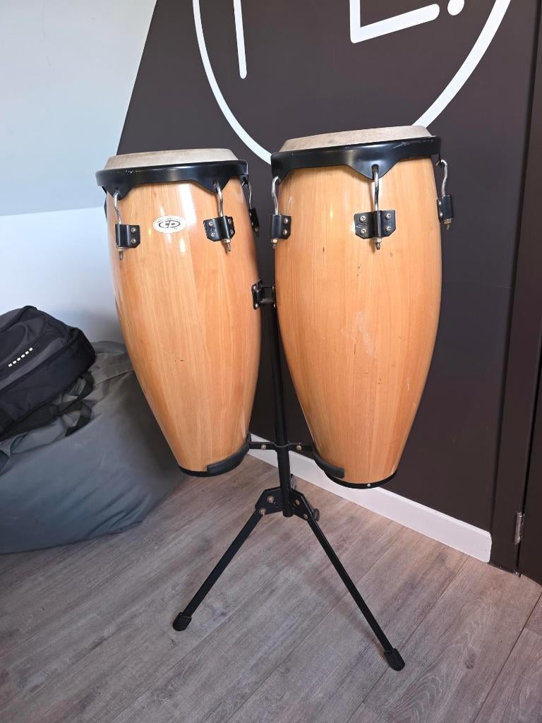 Conga's + Statief LP, Muziek en Instrumenten, Percussie, Ophalen, Gebruikt, Trommel