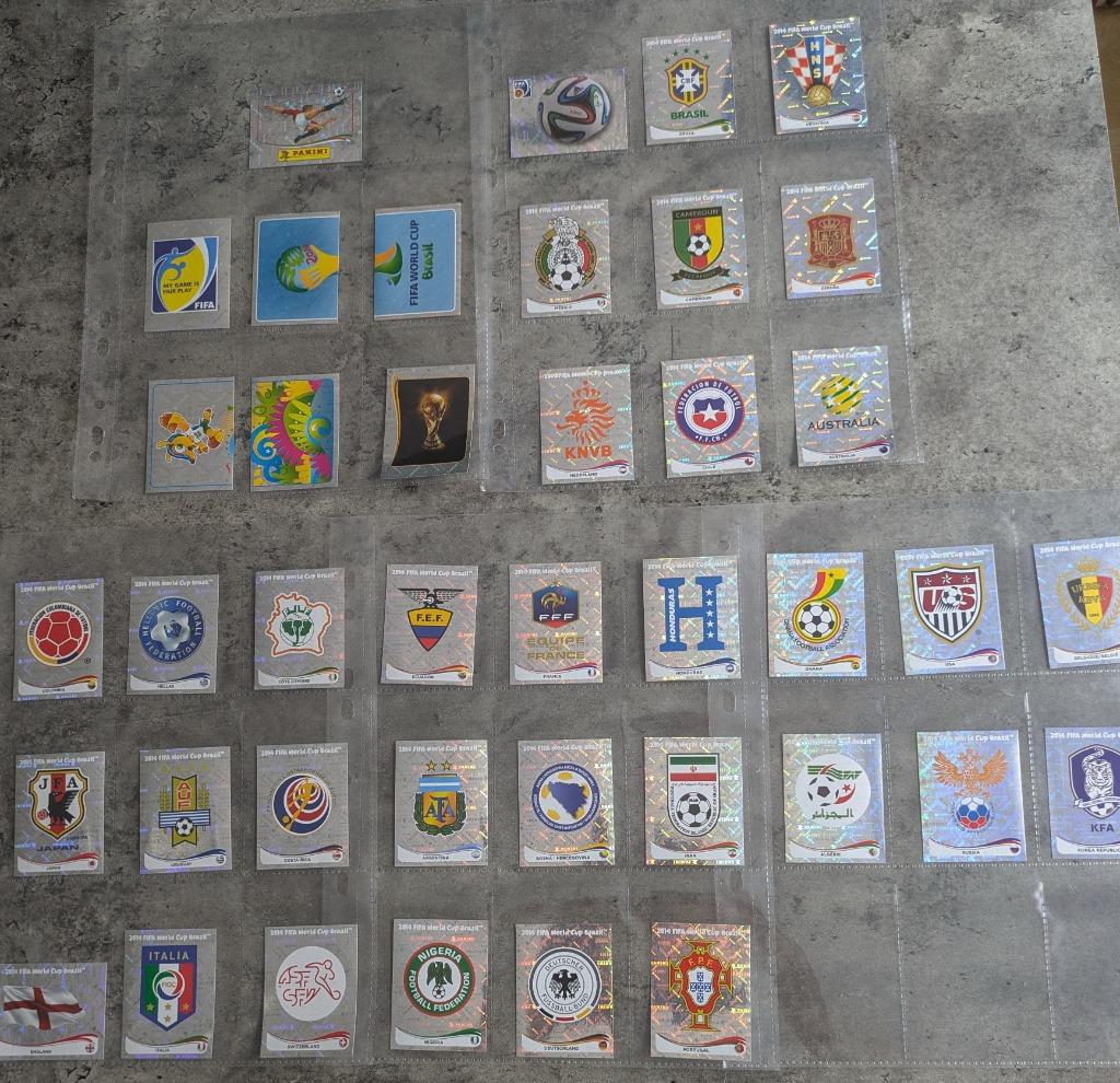 COUPE DU MONDE PANINI BRASIL 2014 foot 40X autocollants, Envoi, Neuf