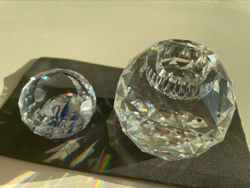 Swarovski kaarshouder + presse papier, Verzamelen, Ophalen of Verzenden, Zo goed als nieuw, Huisaccessoire