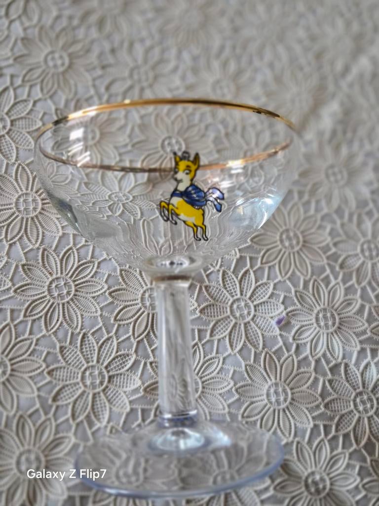 Vintages babycham glaasjes, Ophalen of Verzenden