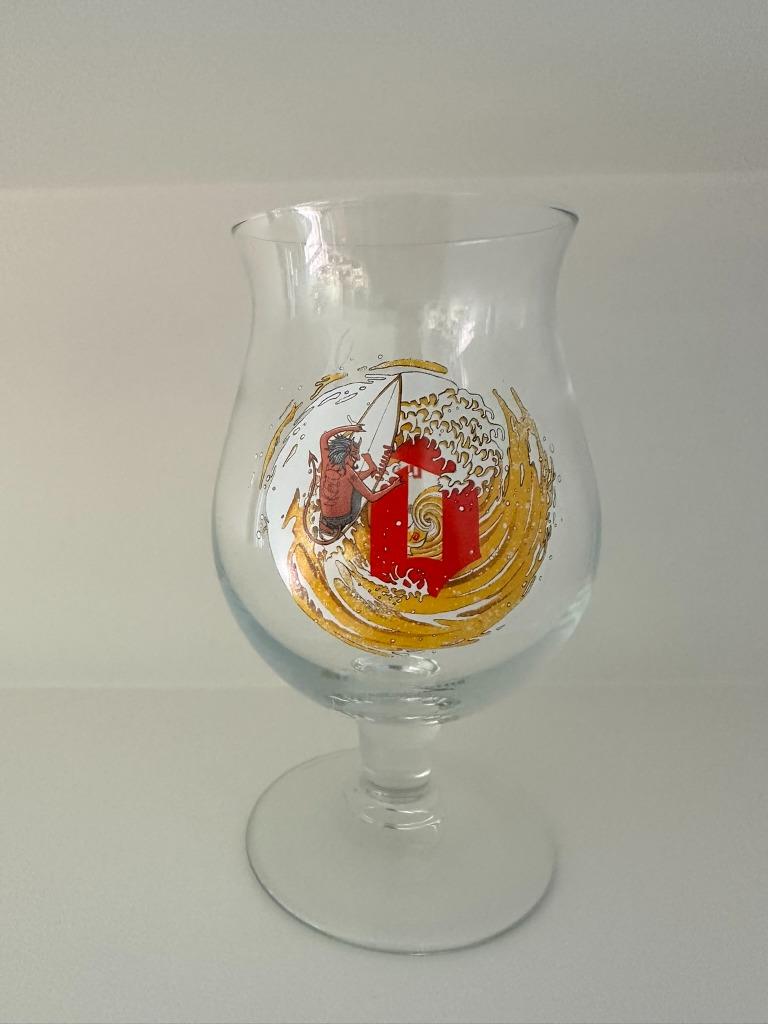 Collection d'art en verre DUVEL TORNADO KOBE DE KEYZER - Nou, Collections, Verres & Petits Verres, Neuf, Verre à bière, Enlèvement ou Envoi