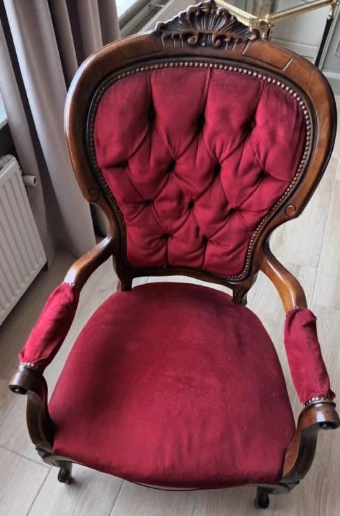 ANTIEKE ZETEL / STOEL (stijl Louis XV ?? ), Ophalen