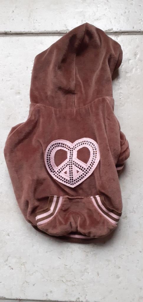 sweat velours chien love, Ophalen of Verzenden, Nieuw