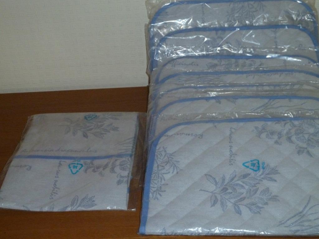 Vintage  7 x Set de table * Neuf  *  Santens, Enlèvement ou Envoi, Neuf, Bleu, Set de table