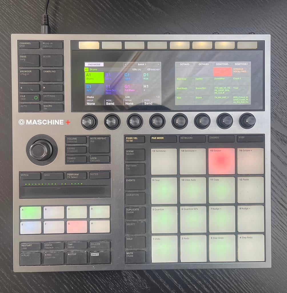 native instruments maschine plus, Ophalen, Zo goed als nieuw