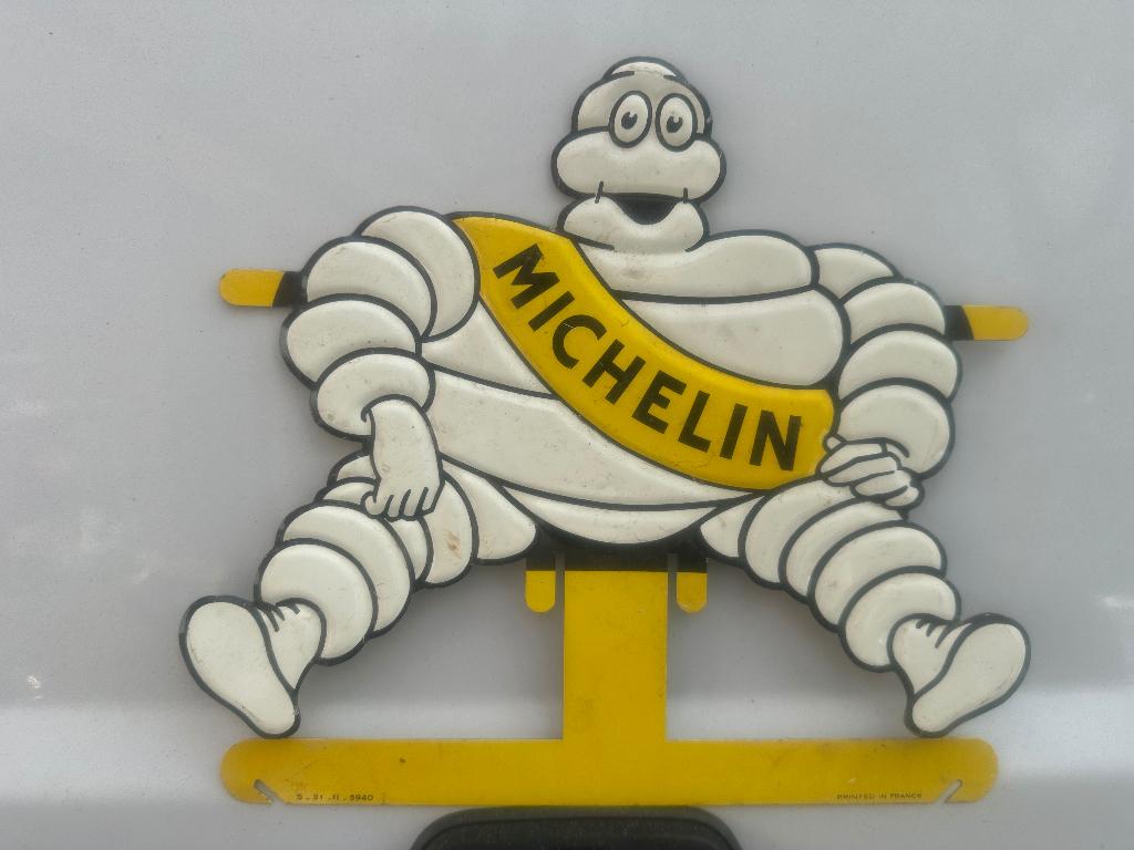 Vintage Michelin ( metaal ), Verzamelen, Ophalen of Verzenden, Zo goed als nieuw, Reclamebord