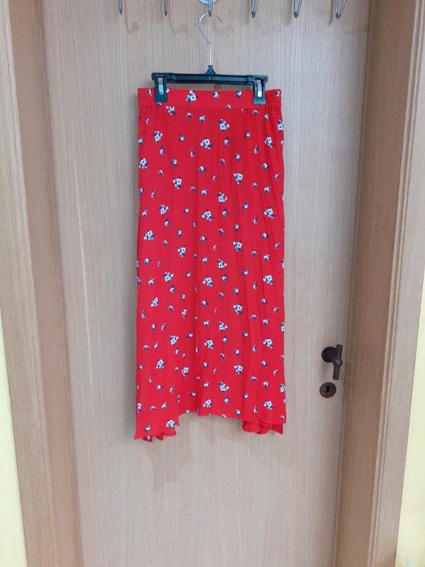 Springfield Maxi-rok met rode bloemen, maat XS, Kleding | Dames, Rokken, Springfield, Ophalen of Verzenden, Maat 34 (XS) of kleiner