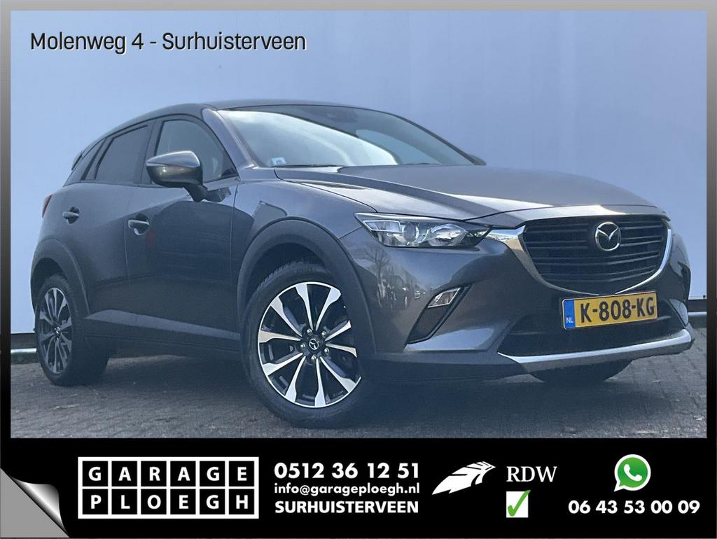 Mazda CX-3 2.0 SkyActiv-G 121 Sportive Navi Camera Hoge inst, Argent ou Gris, 140 g/km, Entreprise, Boîte manuelle