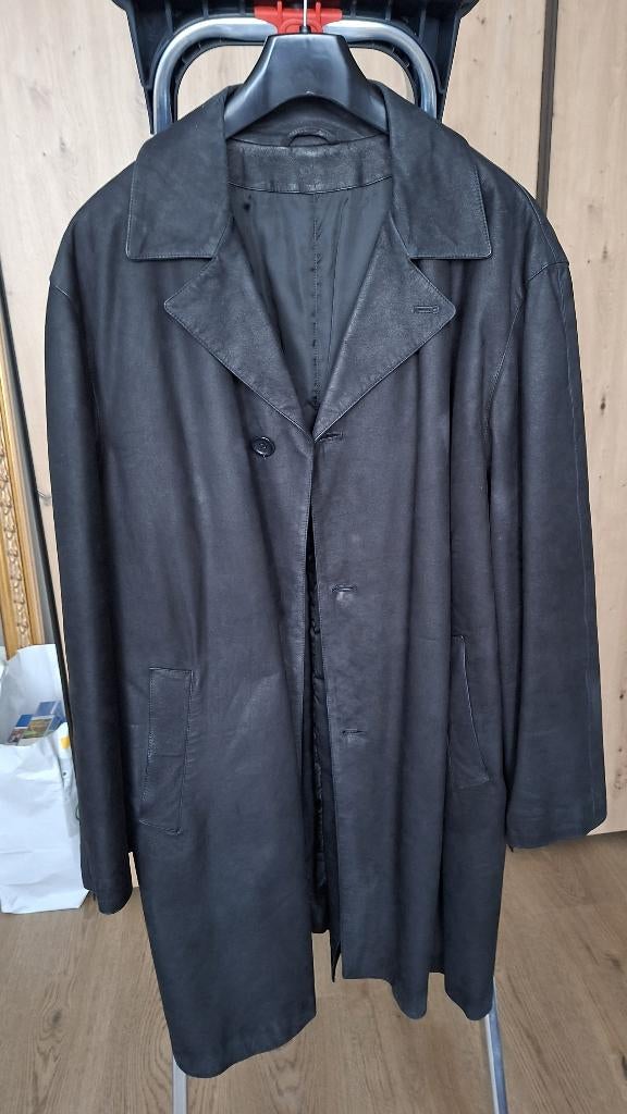 Lederen heren jas, Ruffo, Noir, Envoi, Taille 52/54 (L)