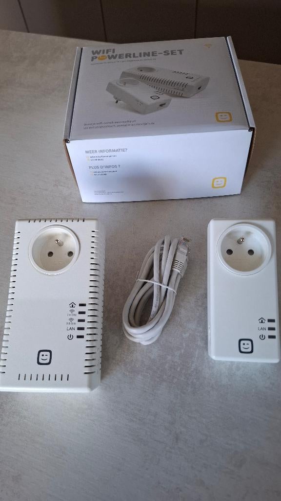 wifi powerline set, Computers en Software, WiFi-versterkers, Ophalen, Zo goed als nieuw, Telenet