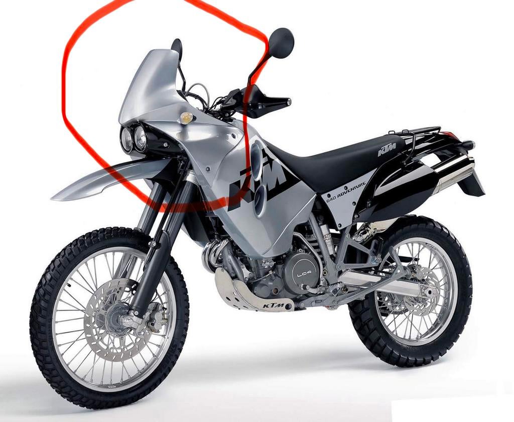 Gezocht voorkuip en koplampen ktm 640 adventure, Motoren, Particulier