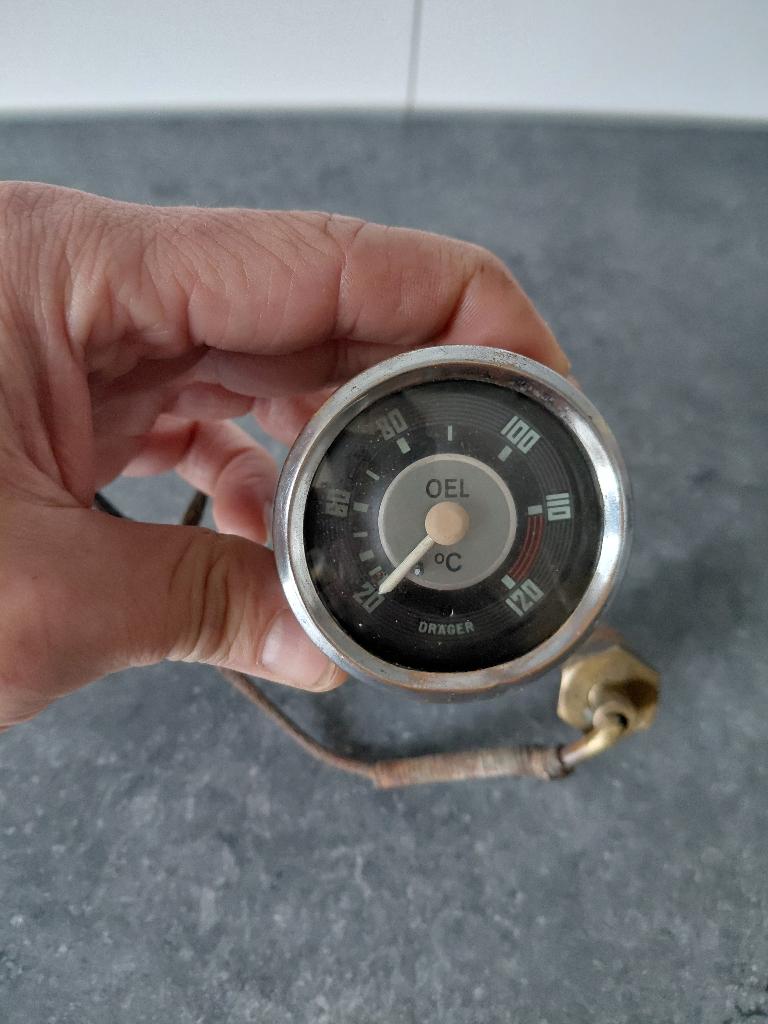 Dräger Oel Temperature Gauge VW / Porsche Oldtimer, Auto-onderdelen, Verzenden, Gebruikt, Mercedes-Benz
