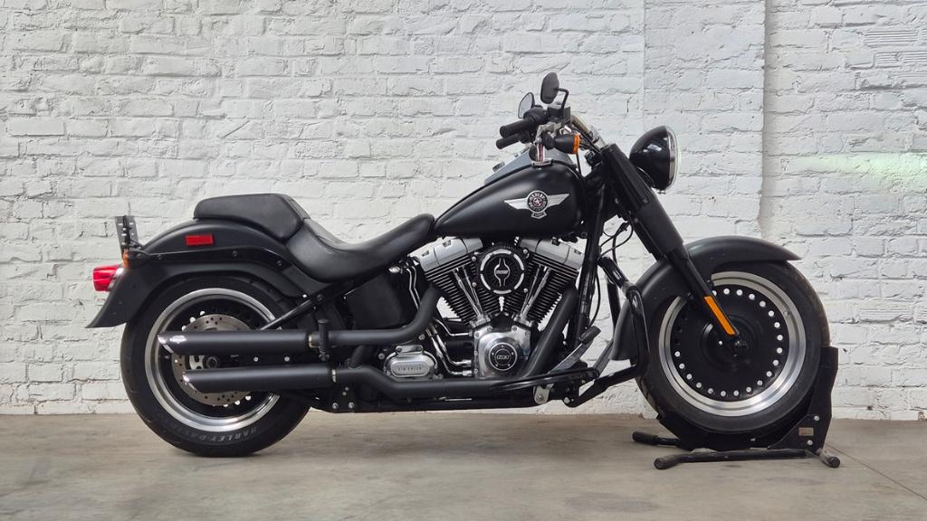 Harley-Davidson Fat Boy Matt Black – 5HD @motomobilia, 2 cilinders, 1690 cc, Bedrijf, Meer dan 35 kW