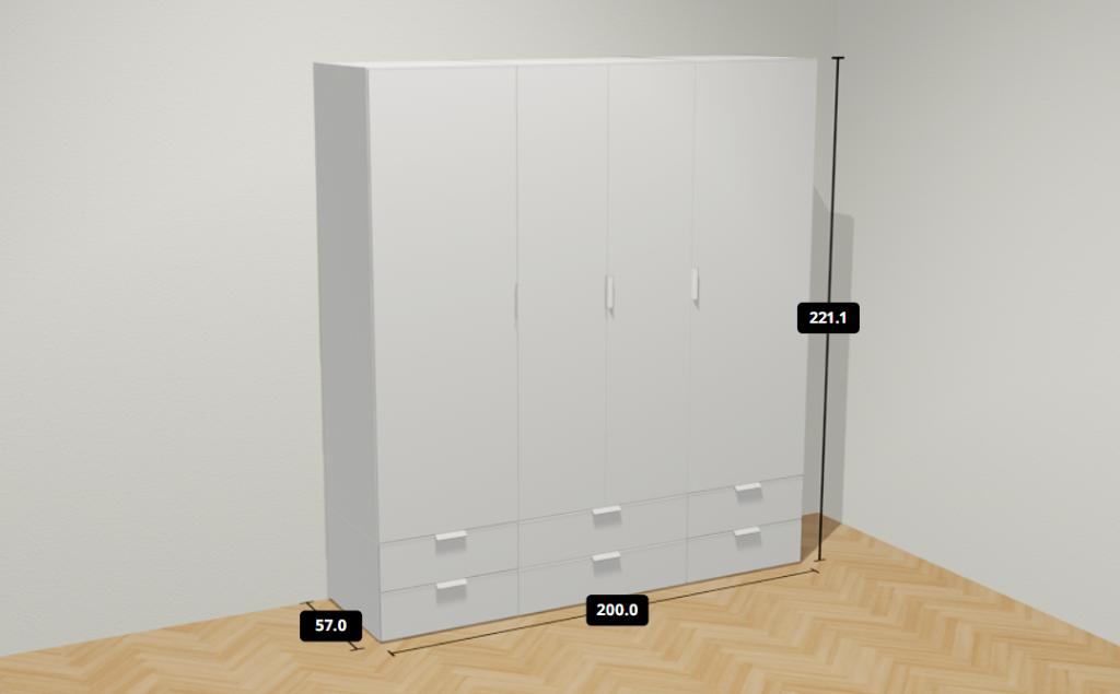 Armoire PLATSA, Platsa, 200 cm ou plus, Avec espace de penderie, Enlèvement