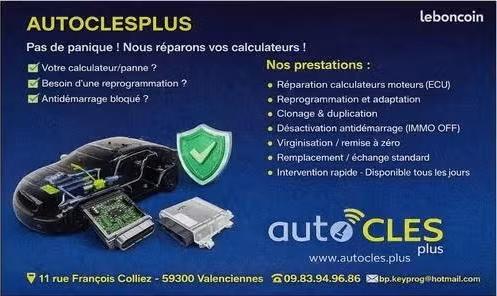 Réparation & Reprogrammation de calculateurs automobiles, Enlèvement ou Envoi