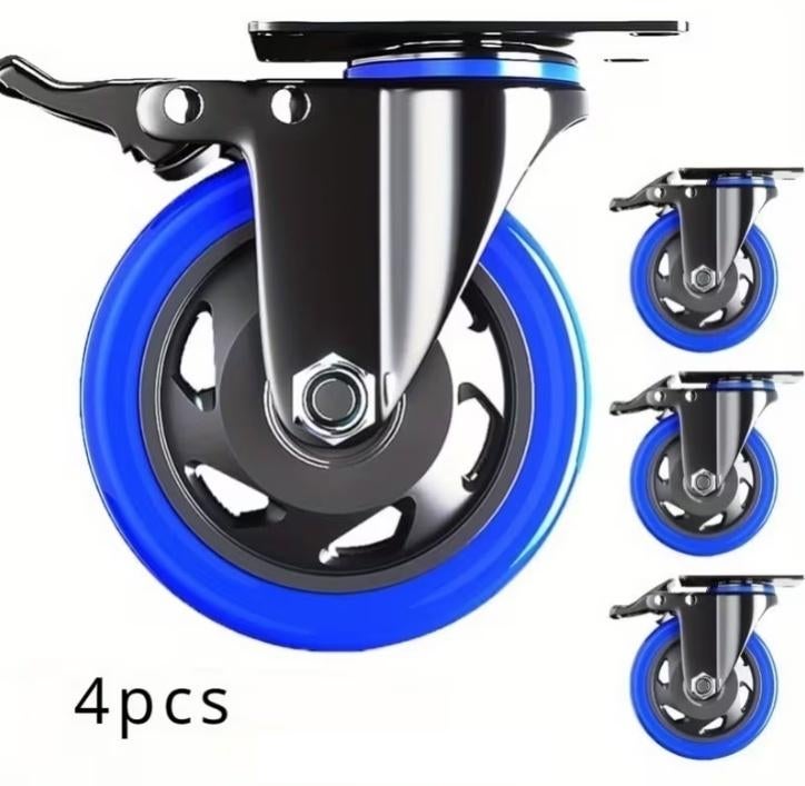 Industriële Zwenkwielen - Zwaar belastbaar & Geluidloos., Doe-het-zelf en Bouw, Zwenkwielen, Ophalen of Verzenden, Nieuw