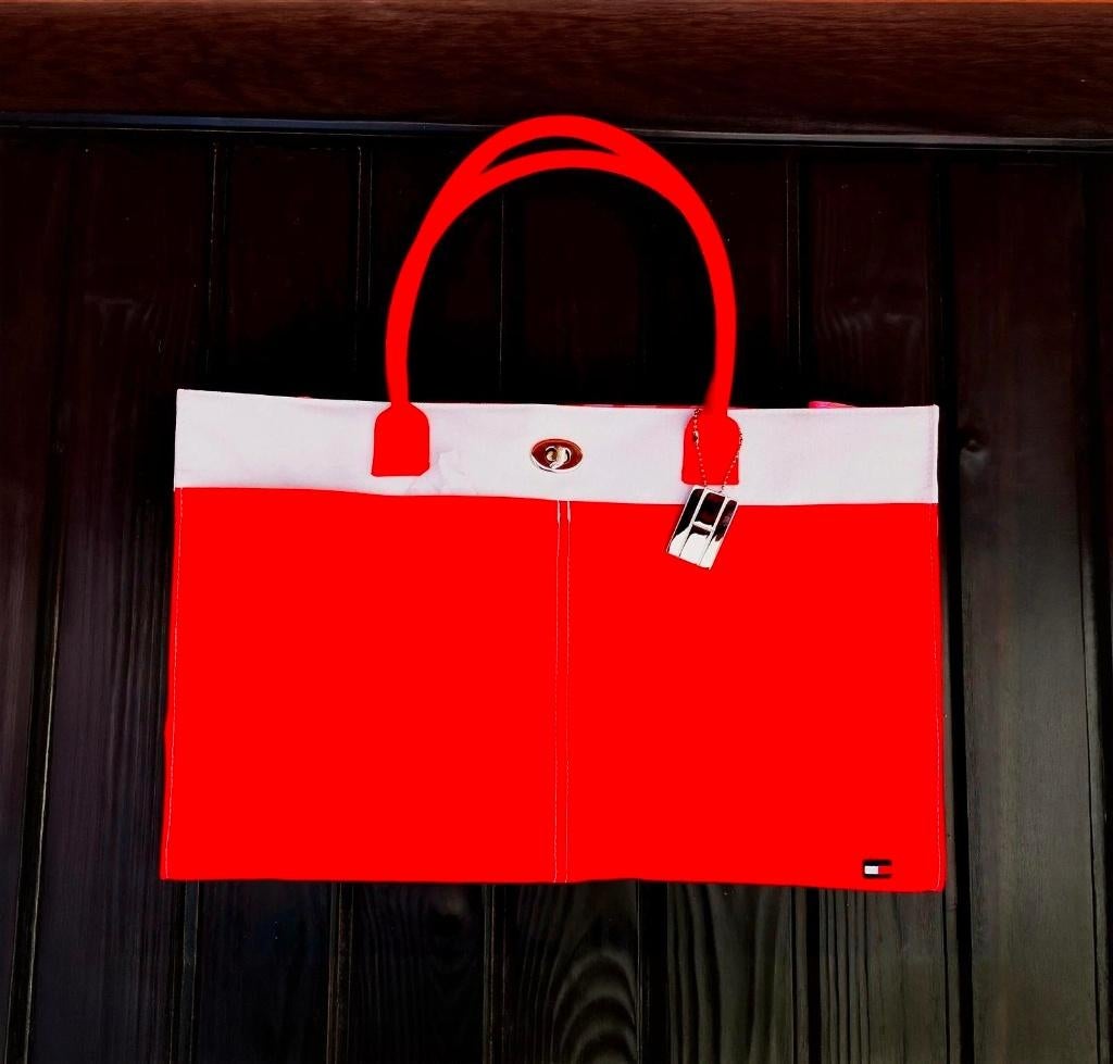 Sac Tommy Hilfiger unique, sac fourre-tout, Enlèvement ou Envoi, Neuf, Rouge, Sac à main
