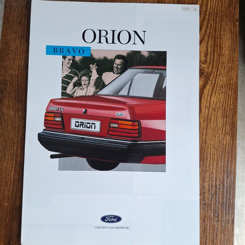 FORD  ORION  BRAVO  12/87, Enlèvement ou Envoi, Neuf, Ford