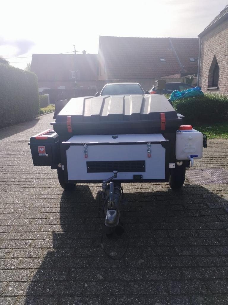 Te koop: compacte remorque – ideaal voor vakantie, Caravans en Kamperen, Vouwwagens, Ophalen