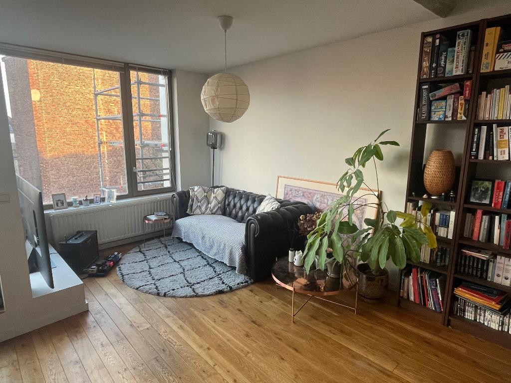 TE HUUR - top-floor Appartement in Elsene, Immo, 50 m² of meer, Brussel