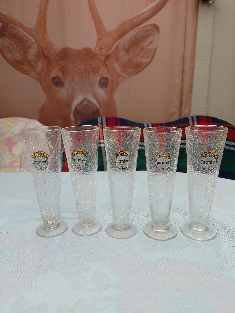 vintage glazen van Panter (5 stuks), Enlèvement ou Envoi, Neuf