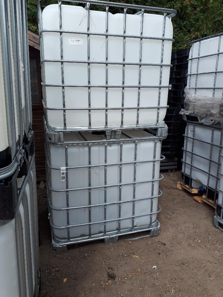 1000L Watervaten metalen pallet , ibc containers als nieuw, Tuin en Terras, Ophalen, Zo goed als nieuw