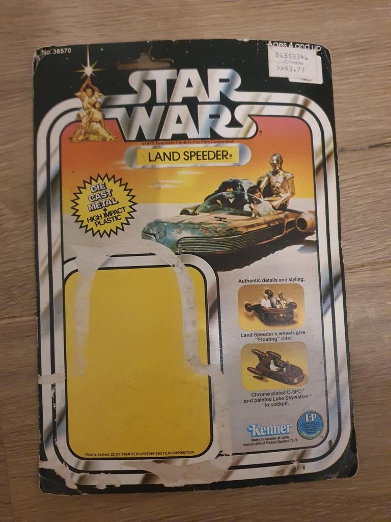 Star Wars Vintage Die Cast Landspeeder Cardback, Ophalen of Verzenden