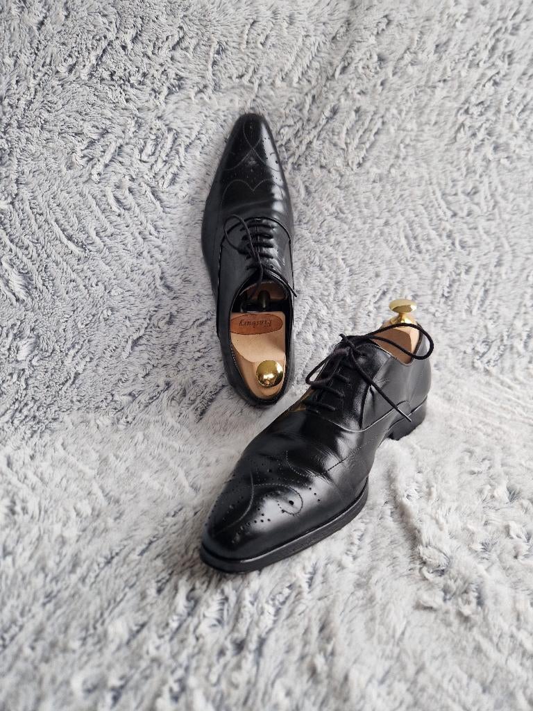 Richelieu Paco Milan cuir noir semi-brogue – T41, Vêtements | Hommes, Chaussures à lacets, Paco Milan, Porté, Noir