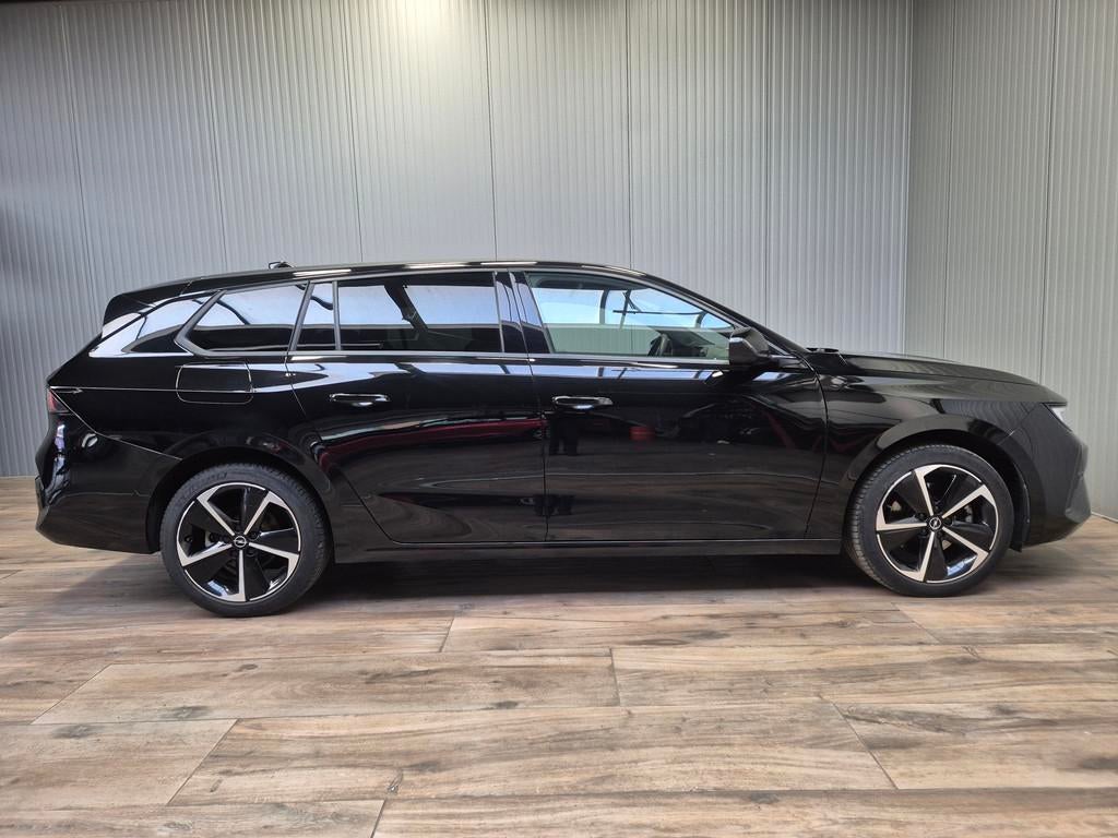 Opel Astra 1.2PureTech 131pk GS-Line automaat, Auto's, Opel, Zwart, 1199 cc, Zwart, Leder