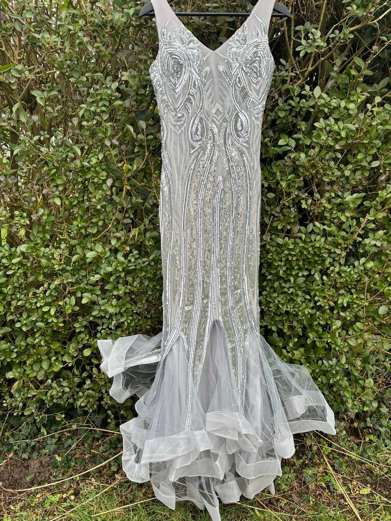 Avondjurk, Ophalen, Zo goed als nieuw, Grijs