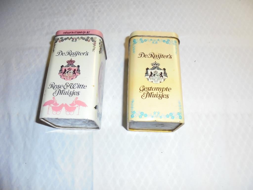 Vintage blikken dozen De Ruyters, Verzamelen, Ophalen of Verzenden, Gebruikt, Overige, Overige merken