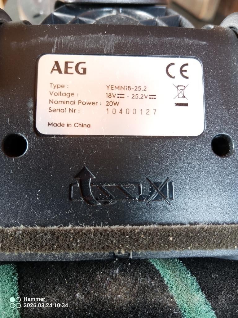 Stofzuiger aeg, Ophalen, Gebruikt, Reservoir, Stofzuiger