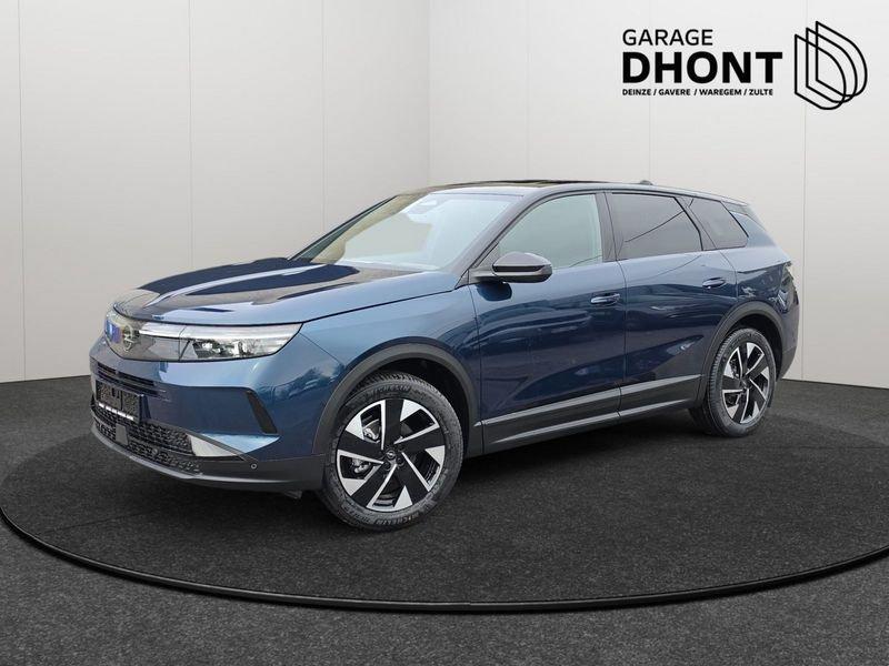 Opel Grandland Ultimate - 1.2 MHEV - Automaat - 145PK, Auto's, 1199 cc, Blauw, Leder, Bedrijf