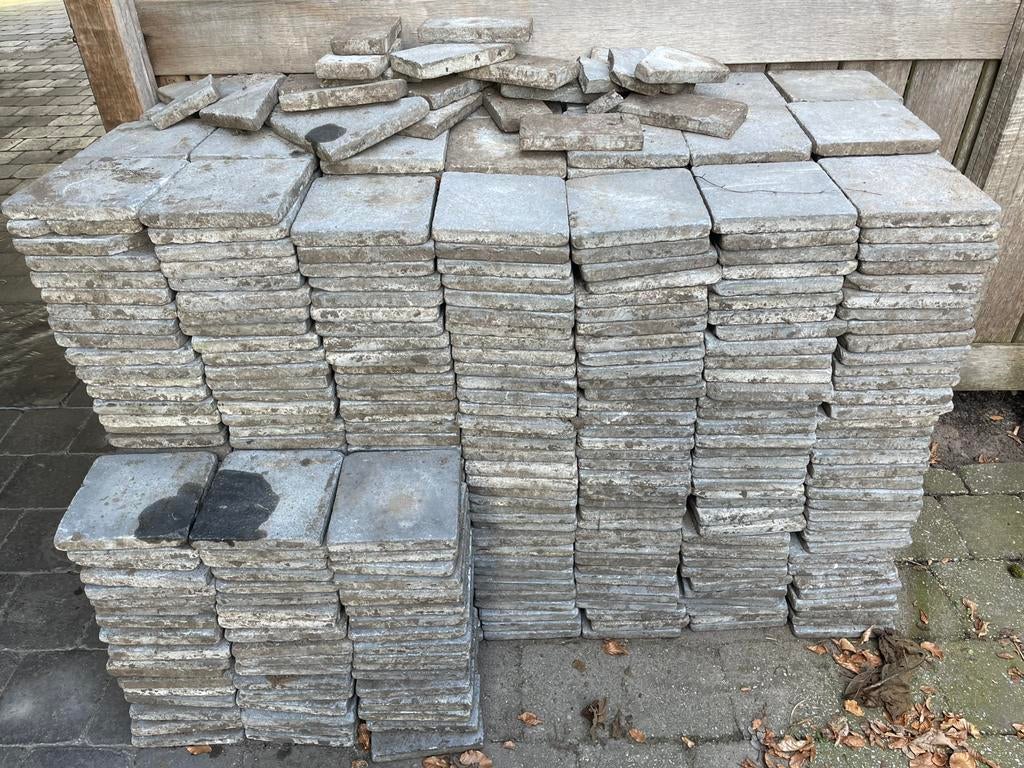 Terrastegels, Tuin en Terras, Tegels en Klinkers, Ophalen, Zo goed als nieuw, Terrastegels, Natuursteen