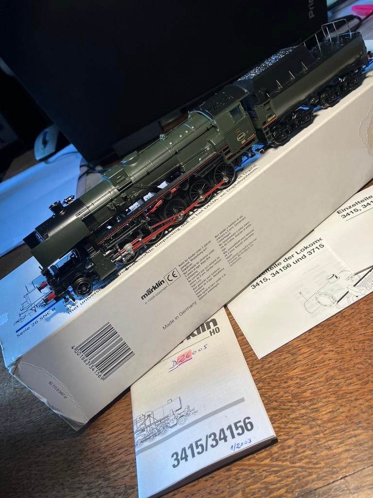 Marklin HO 34156 serie 26 SNCB AC delta Mint, Enlèvement ou Envoi, Courant alternatif, Comme neuf, Locomotive