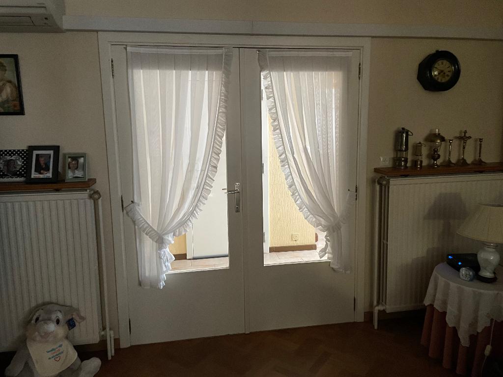 Vol hout dubbele deur, Doe-het-zelf en Bouw, Deuren en Vliegenramen, Ophalen, 120 cm of meer, Binnendeur, Zo goed als nieuw