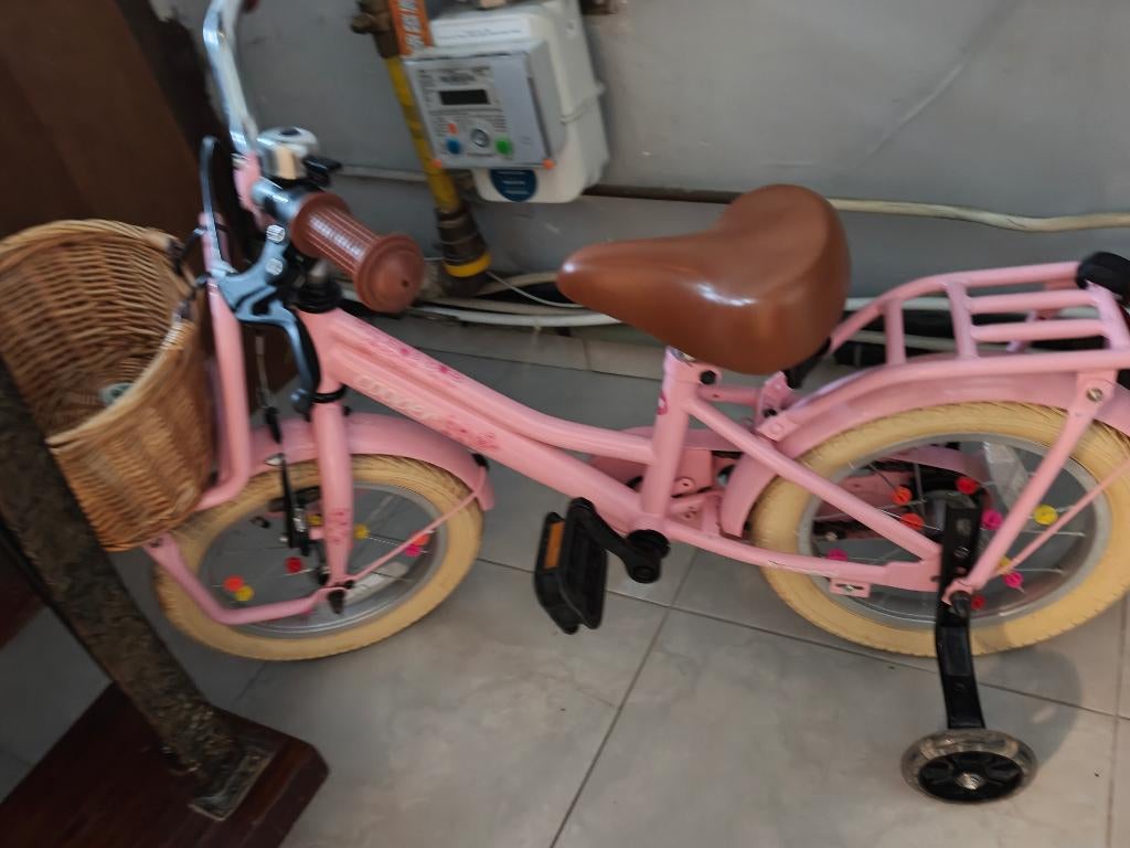Meisjes fiets 14 inch, Overige merken, Stabilisateurs, Enlèvement, Utilisé
