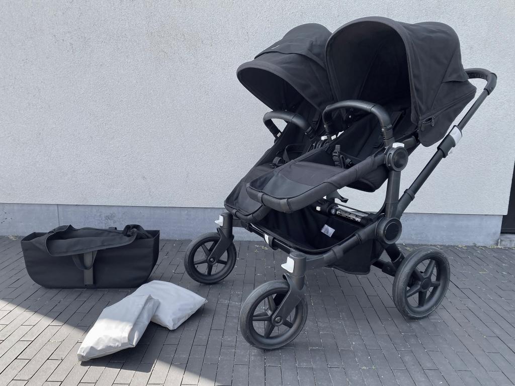 Bugaboo Donkey 3 Duo/Twin zwart, Ophalen, Zo goed als nieuw, Kinderwagen of Buggy