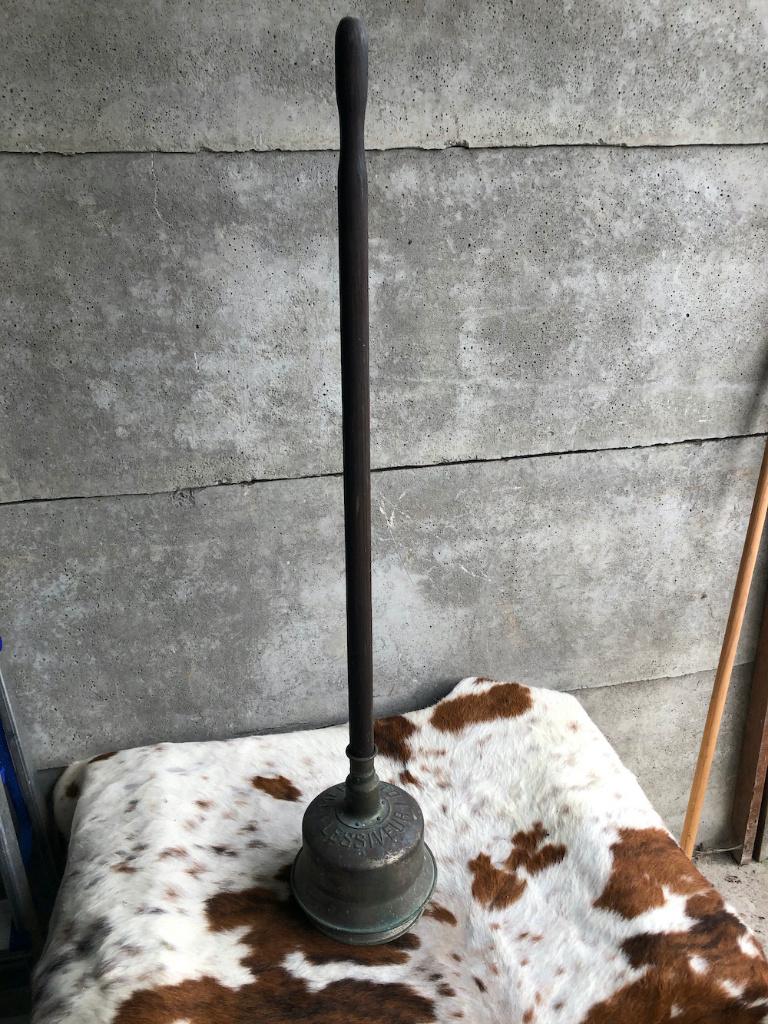 Antieken wasstamper - Lessiveur Méphisto 75 à 100 jaar oud, Ophalen