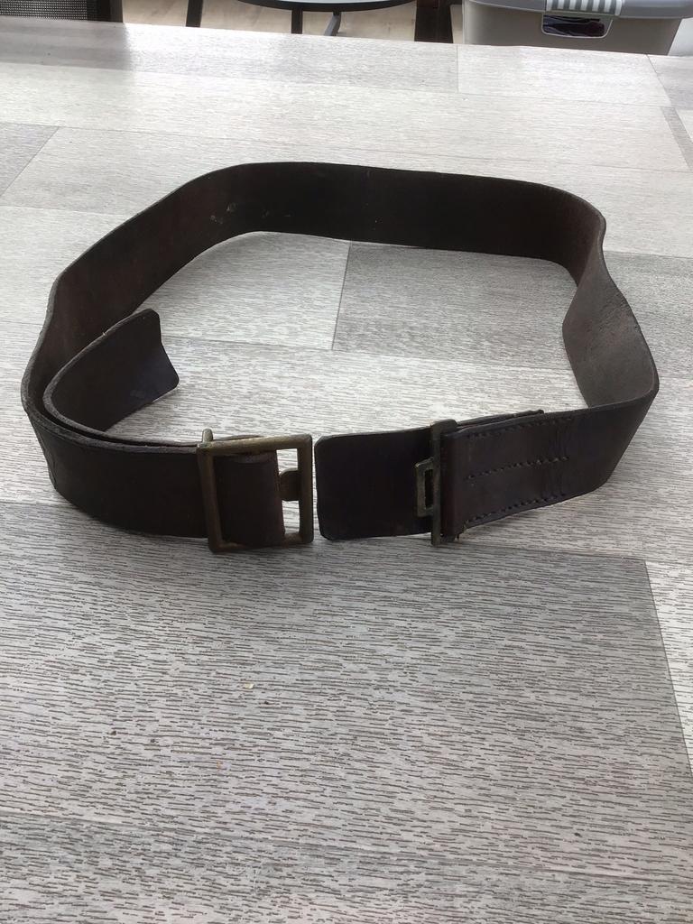 ABBL Belgische soldatenriem 1940 belgisch leger zoldervondst, Verzamelen, Ophalen of Verzenden